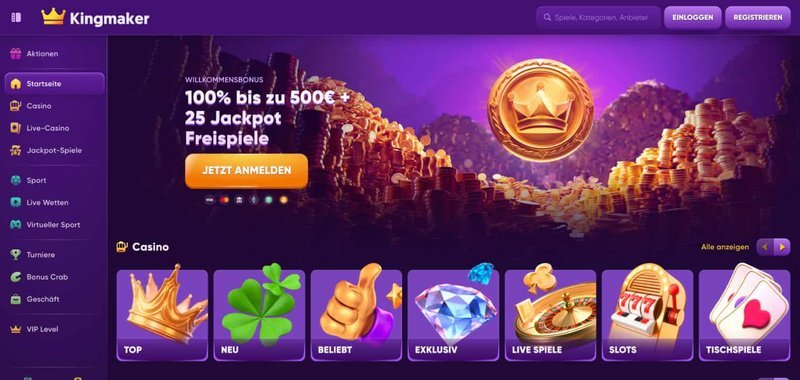Découvrez le Roi de l’Entraide au Kingmaker Casino en Ligne France