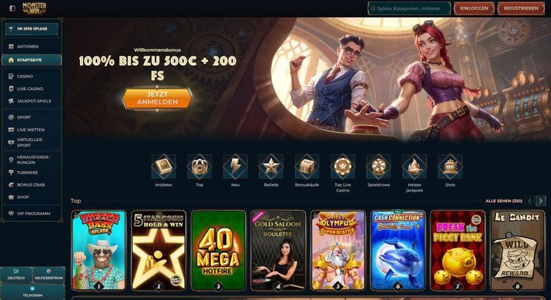 Monsterwin Casino – Die ultimative Online Glücksspiel Erfahrung in Deutschland